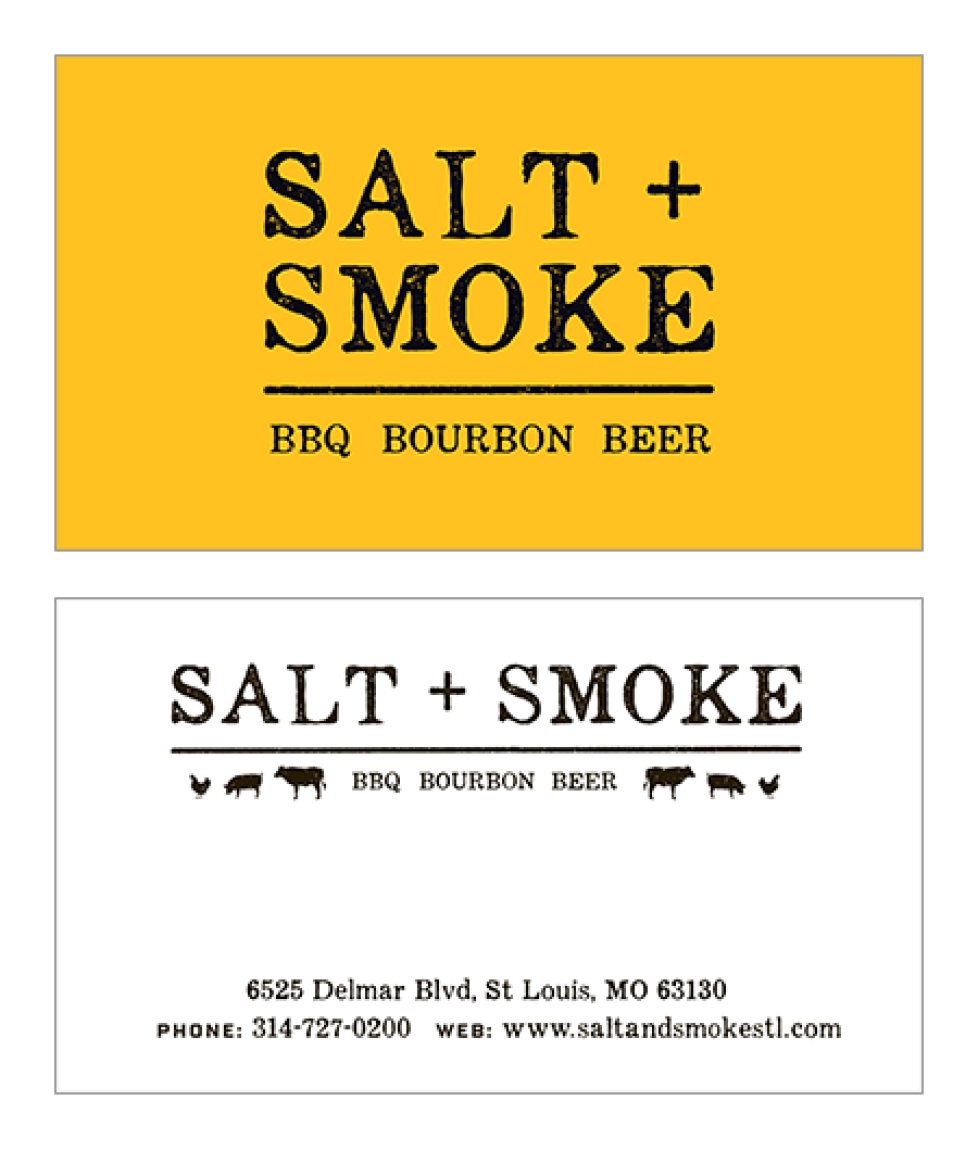 Salt + Smoke Business Cards